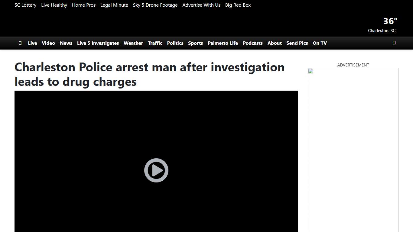 Charleston Police arrest man after investigation leads to drug charges