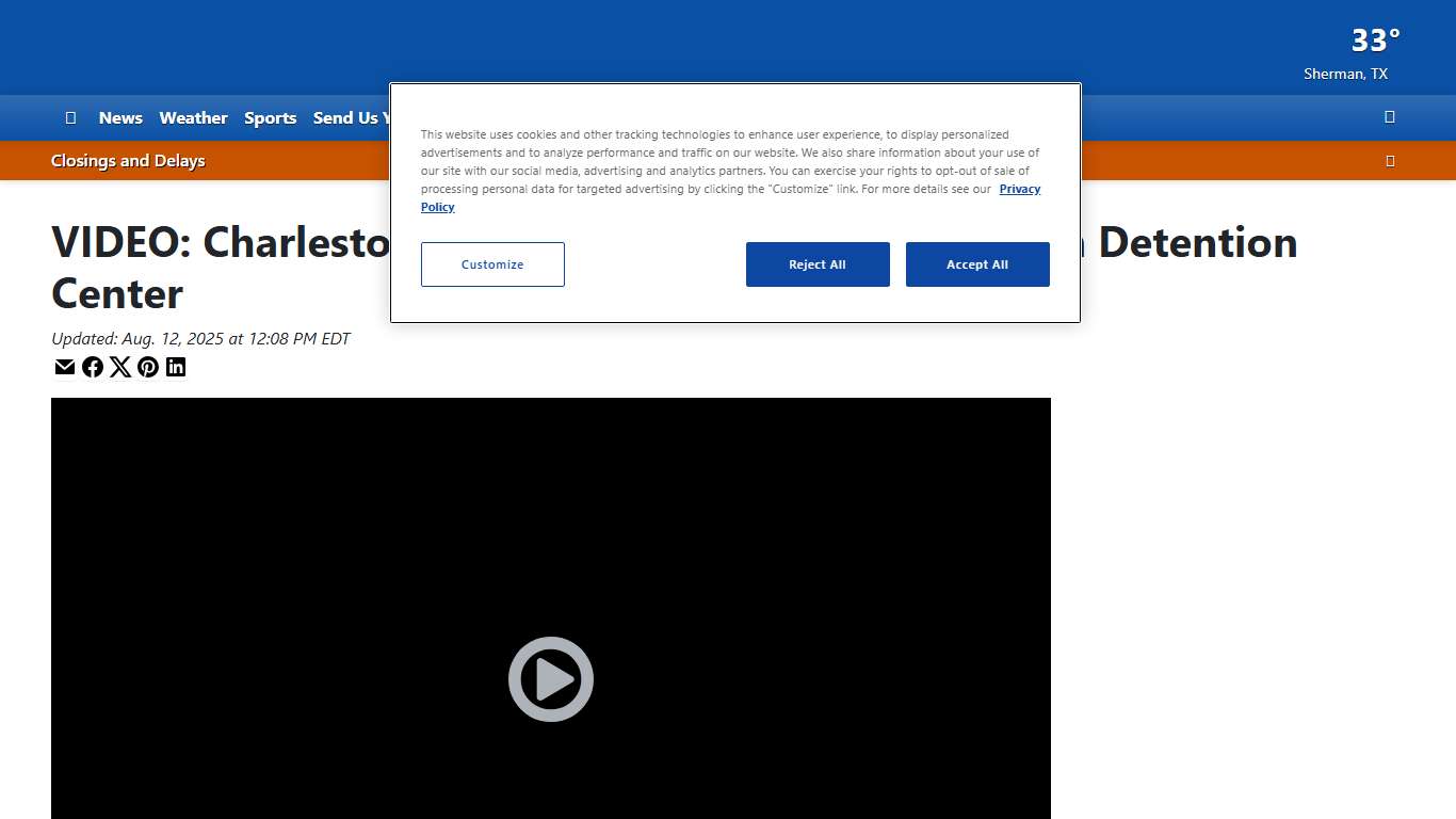 VIDEO: Charleston County inmate dies at Al Cannon Detention Center